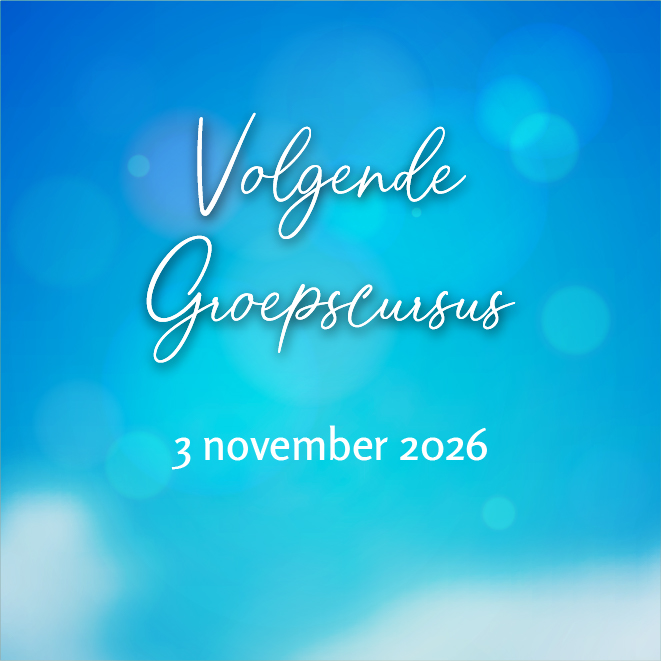 Volgende groepscursus: 3 november 2026
