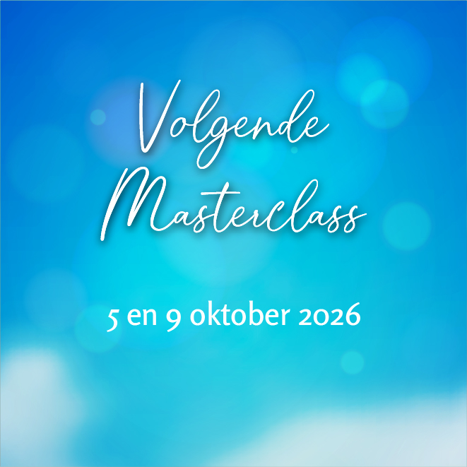 Volgende masterclass: 5 en 9 oktober 2026