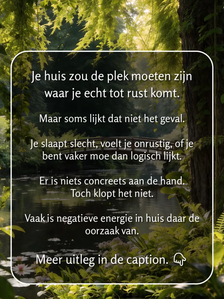 Leven op gevoel energie in huis slide 2