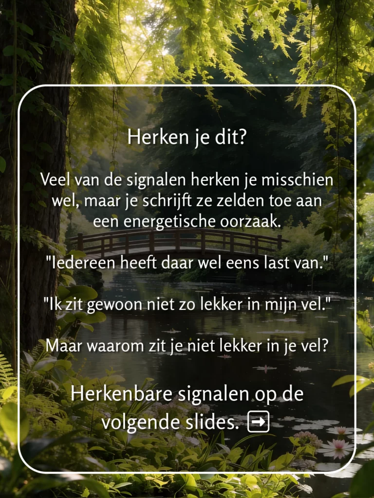 Leven op gevoel energie in huis slide 3