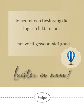 Leven op gevoel slide 2