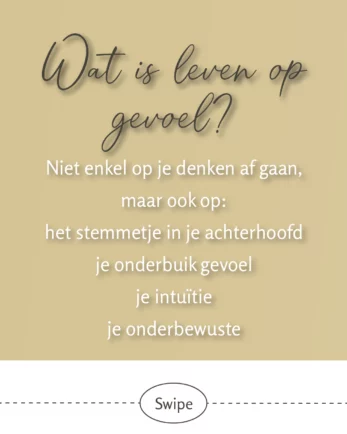 Leven op gevoel slide 3