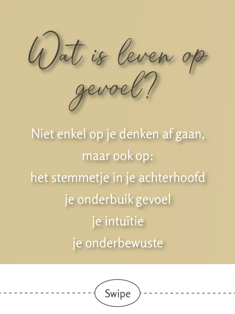 Leven op gevoel slide 3 gr